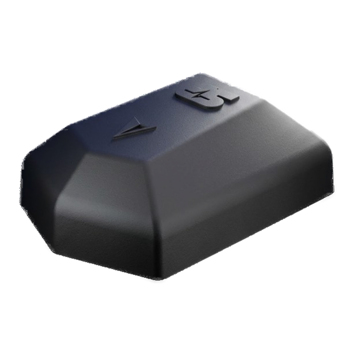 SkyNav GNSS Module in its housing, the positioning item in the Evaluation Kit, three-quarter view